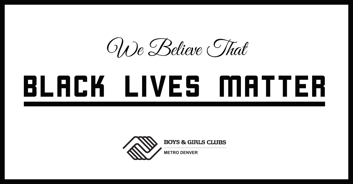 We Believe Black Lives Matter
