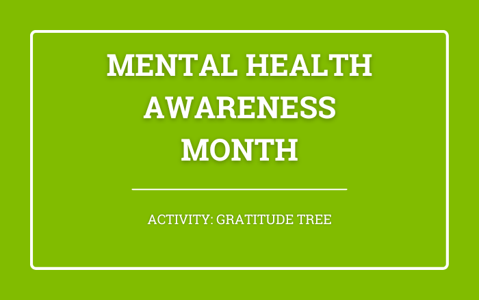 Mental Health Activity: Gratitude Wall Tree