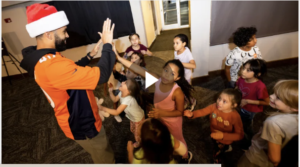 Boys & Girls Club of Metro Denver kids join Broncos for Thunder’s Holiday Party