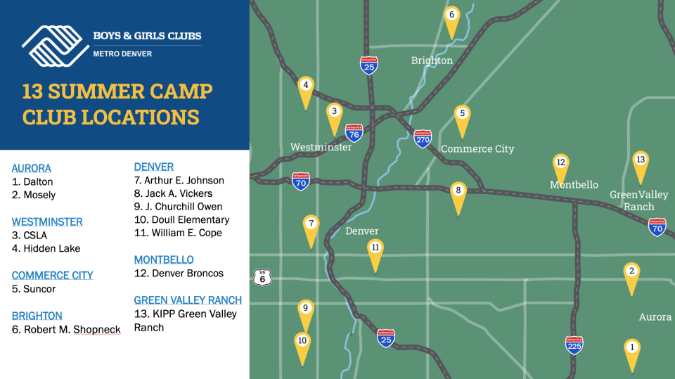 2026 Summer Camp Locations